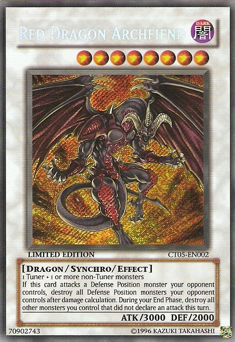 Red Dragon Archfiend [CT05-EN002] Secret Rare Yu-Gi-Oh!
