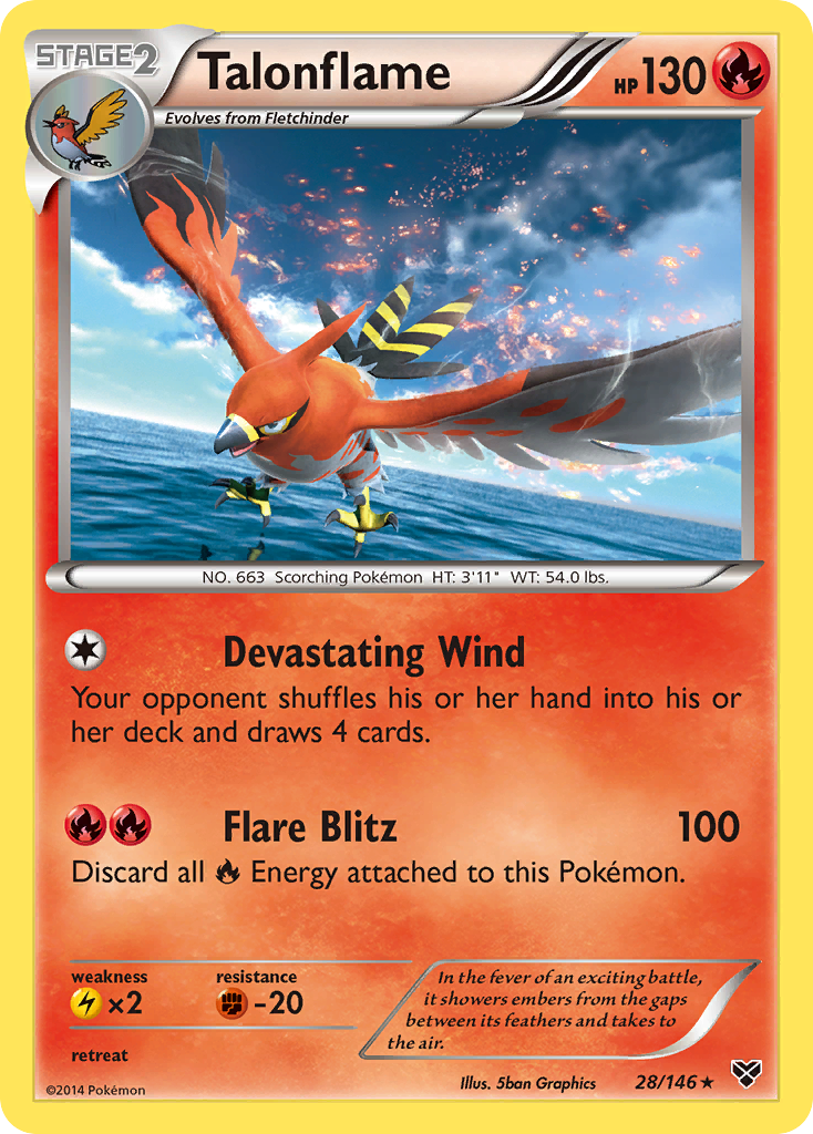 Talonflame (28/146) [XY: Base Set] Pokémon