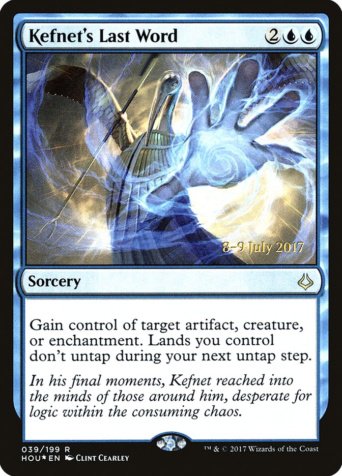 Kefnet's Last Word [Hour of Devastation Prerelease Promos] Magic: The Gathering