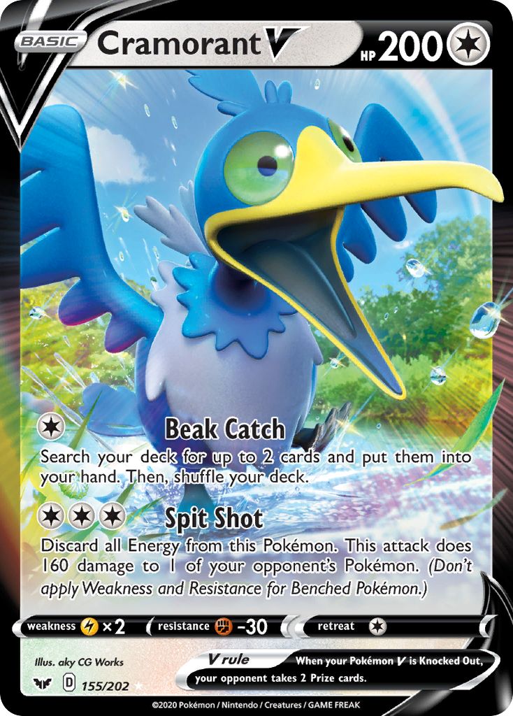 Cramorant V (155/202) [Sword & Shield: Base Set] Pokémon