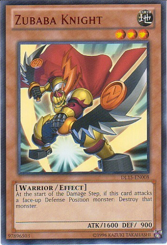 Zubaba Knight (Red) [DL15-EN008] Rare Yu-Gi-Oh!