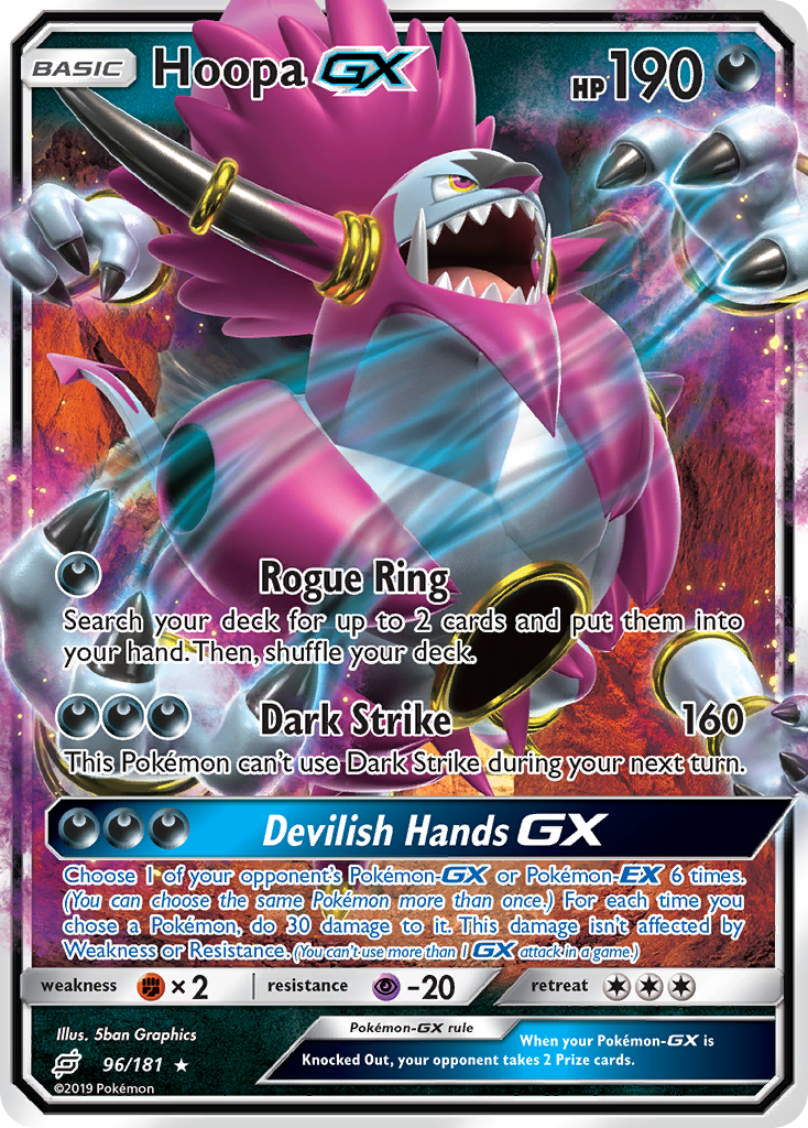 Hoopa GX (96/181) [Sun & Moon: Team Up] Pokémon