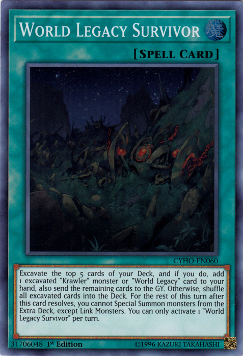 World Legacy Survivor [CYHO-EN060] Super Rare Yu-Gi-Oh!