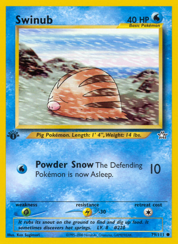 Swinub (79/111) [Neo Genesis 1st Edition] Pokémon