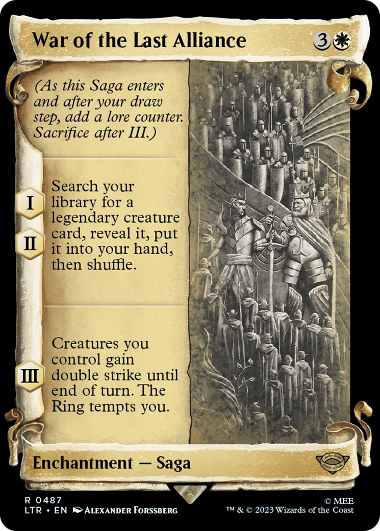 War of the Last Alliance [The Lord of the Rings: Tales of Middle-Earth Showcase Scrolls] Magic: The Gathering