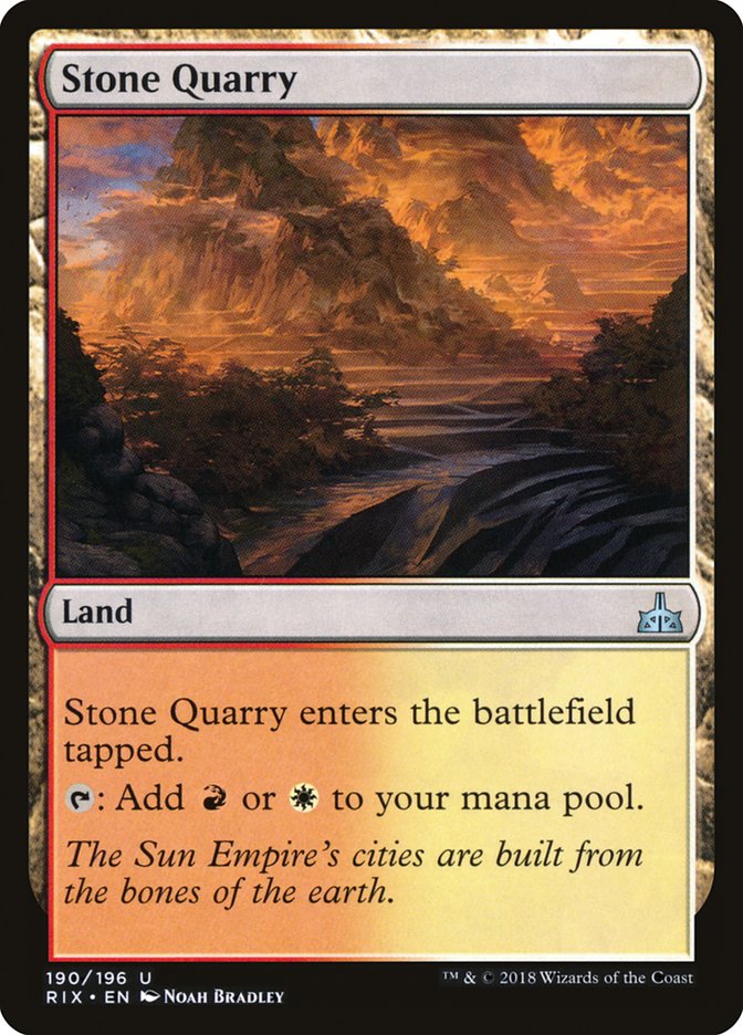 Stone Quarry [Rivals of Ixalan] Magic: The Gathering