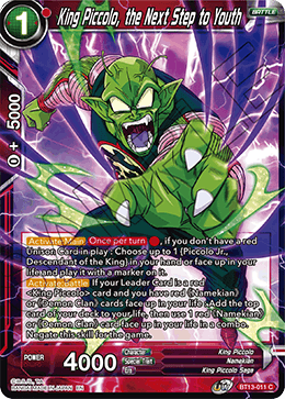 King Piccolo, the Next Step to Youth (Common) (BT13-011) [Supreme Rivalry] Dragon Ball Super