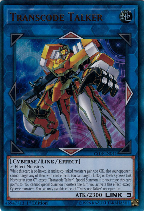 Transcode Talker [YS18-EN041] Ultra Rare Yu-Gi-Oh!