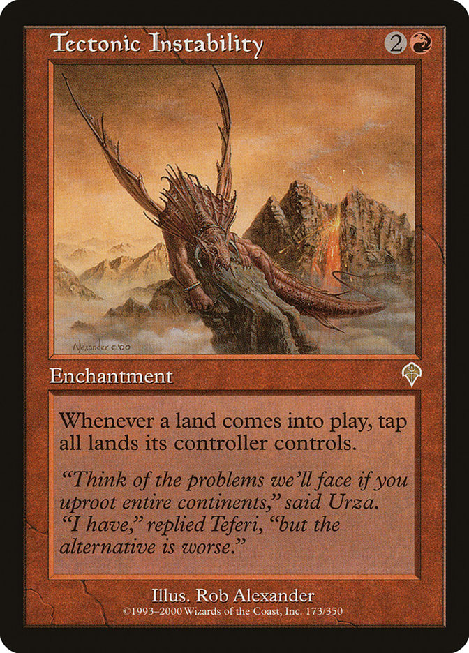 Tectonic Instability [Invasion] Magic: The Gathering