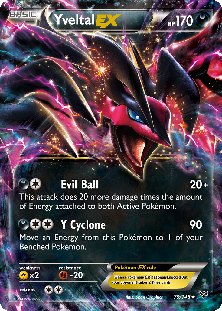 Yveltal EX (79/146) [XY: Base Set] Pokémon