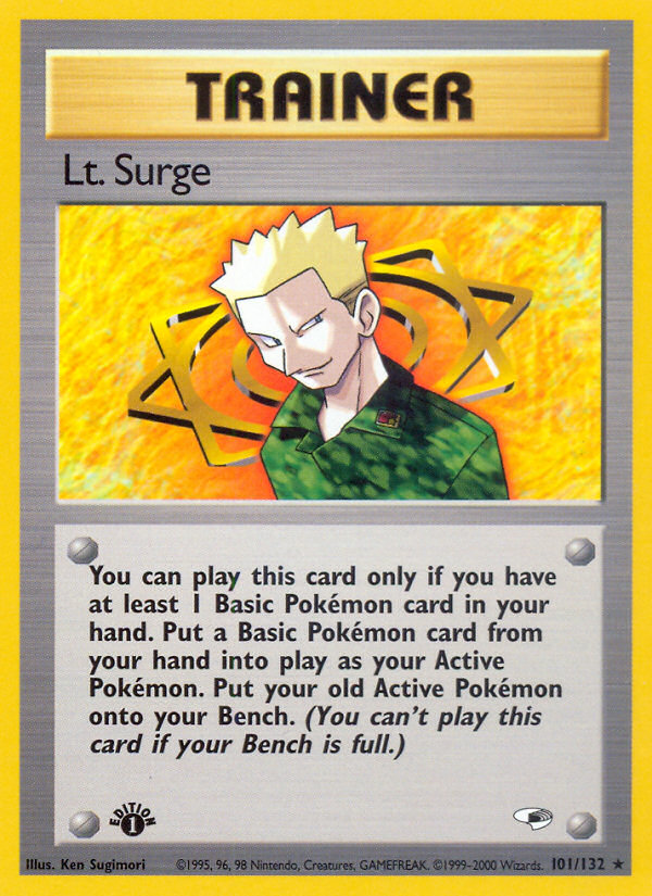 Lt. Surge (101/132) [Gym Heroes 1st Edition] Pokémon
