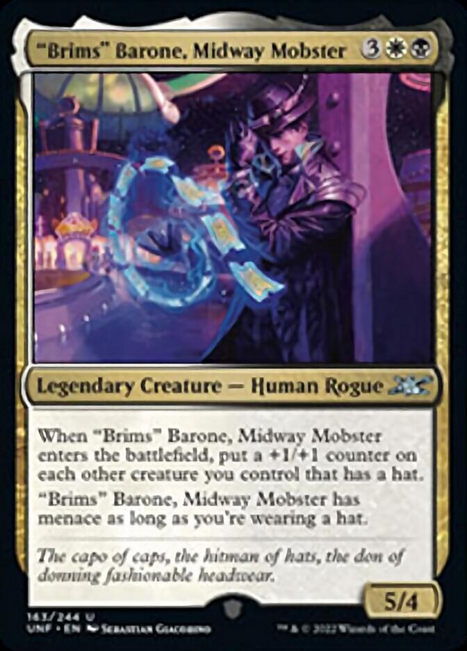 "Brims" Barone, Midway Mobster [Unfinity] Magic: The Gathering