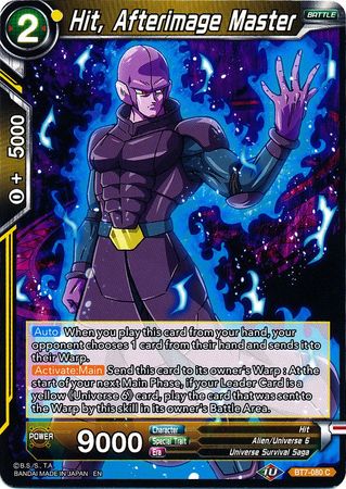 Hit, Afterimage Master (BT7-080) [Assault of the Saiyans] Dragon Ball Super