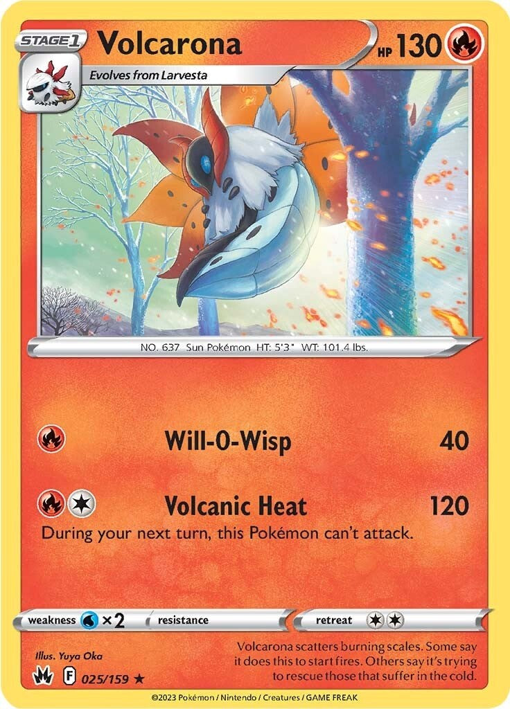 Volcarona (025/159) [Sword & Shield: Crown Zenith] Pokémon