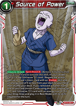 Source of Power (BT14-030) [Cross Spirits] Dragon Ball Super