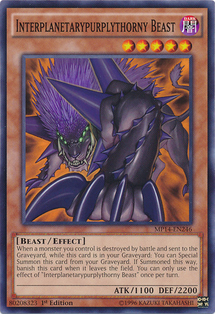 Interplanetarypurplythorny Beast [MP14-EN246] Common Yu-Gi-Oh!