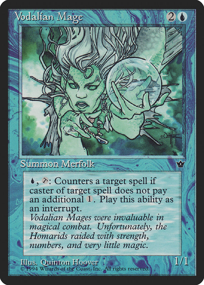 Vodalian Mage (Quinton Hoover) [Fallen Empires] Magic: The Gathering
