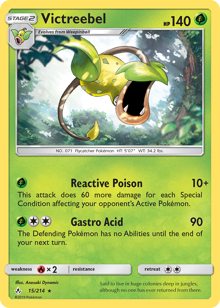 Victreebel (15/214) [Sun & Moon: Unbroken Bonds] Pokémon