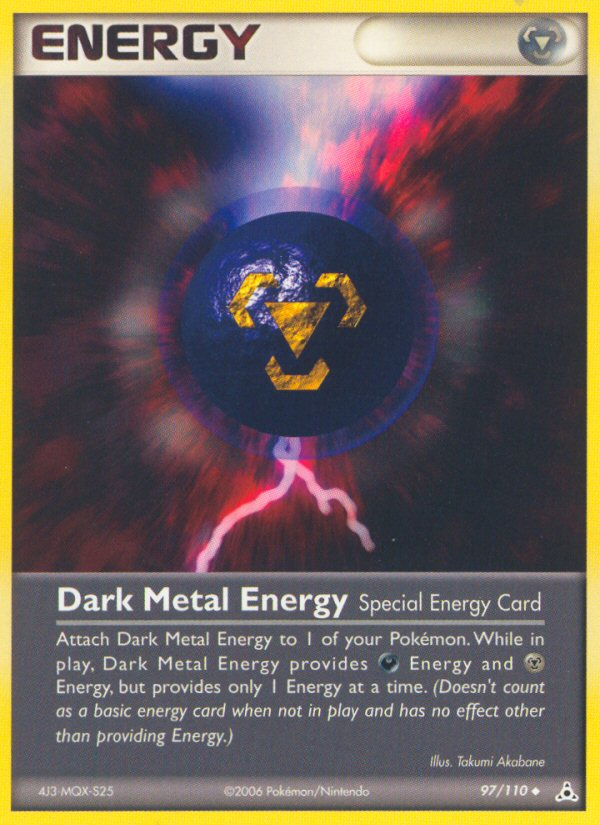 Dark Metal Energy (97/110) [EX: Holon Phantoms] Pokémon