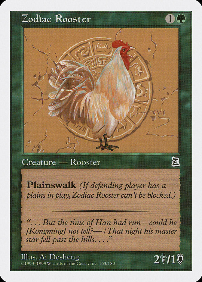 Zodiac Rooster [Portal Three Kingdoms] Magic: The Gathering