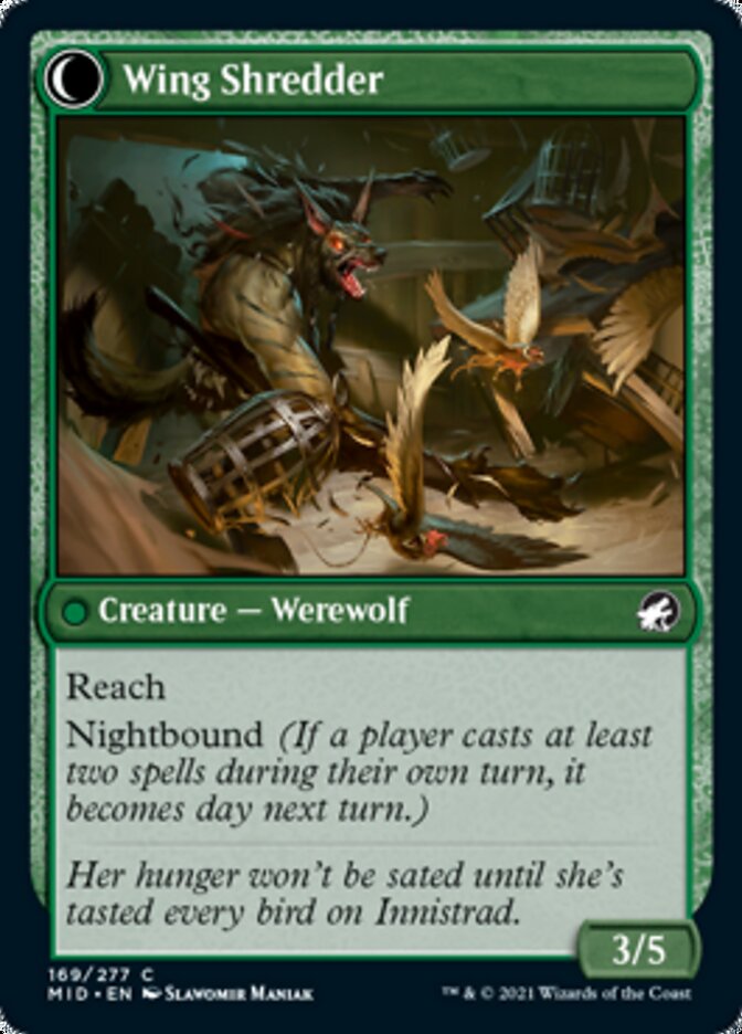 Bird Admirer // Wing Shredder [Innistrad: Midnight Hunt] Magic: The Gathering