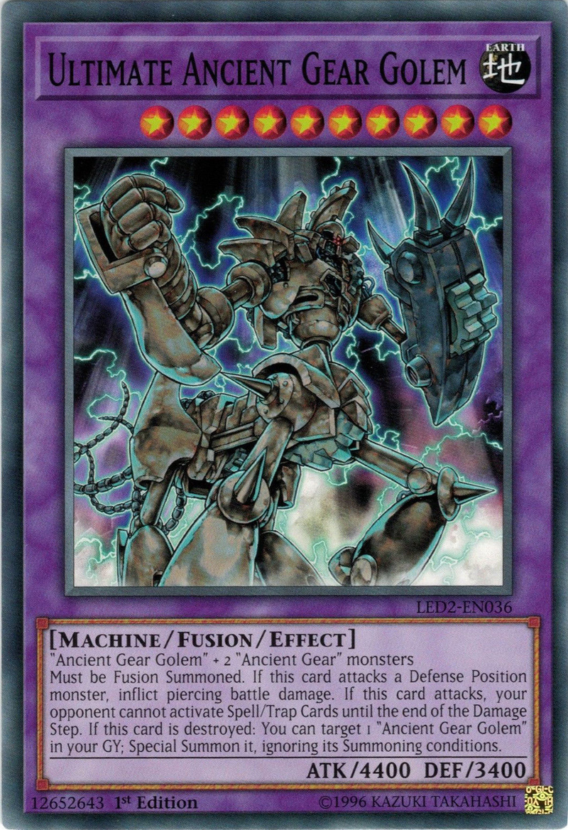 Ultimate Ancient Gear Golem [LED2-EN036] Common Yu-Gi-Oh!