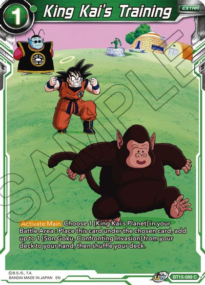 King Kai's Training (BT15-089) [Saiyan Showdown] Dragon Ball Super