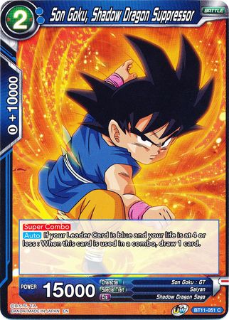 Son Goku, Shadow Dragon Suppressor (BT11-051) [Vermilion Bloodline] Dragon Ball Super