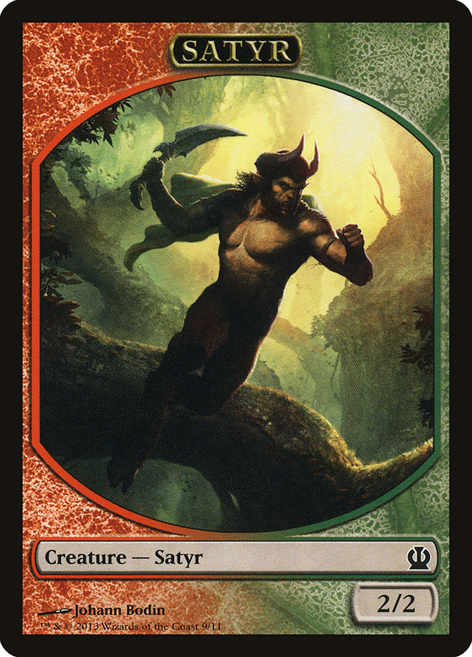 Satyr Token [Theros Tokens] Magic: The Gathering