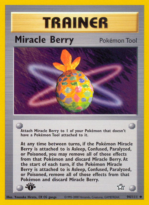 Miracle Berry (94/111) [Neo Genesis 1st Edition] Pokémon