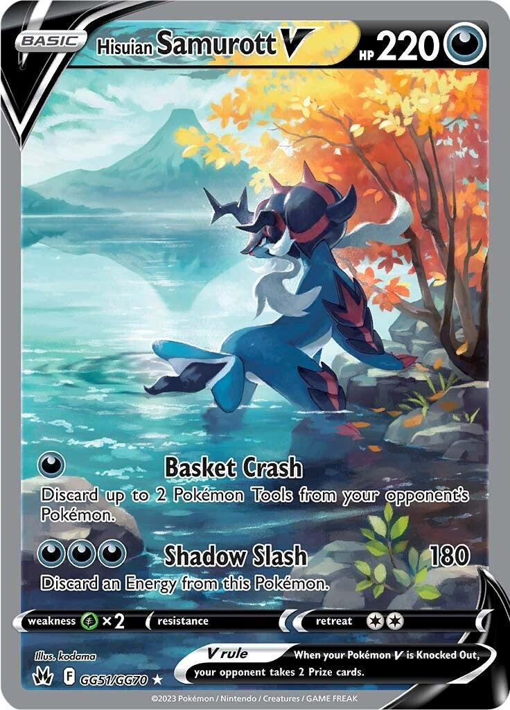 Hisuian Samurott V (GG51/GG70) [Sword & Shield: Crown Zenith] Pokémon