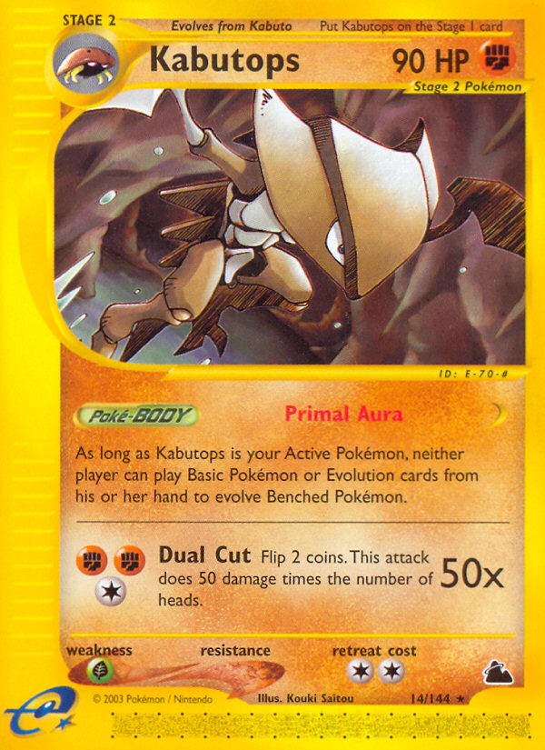 Kabutops (14/144) [Skyridge] Pokémon