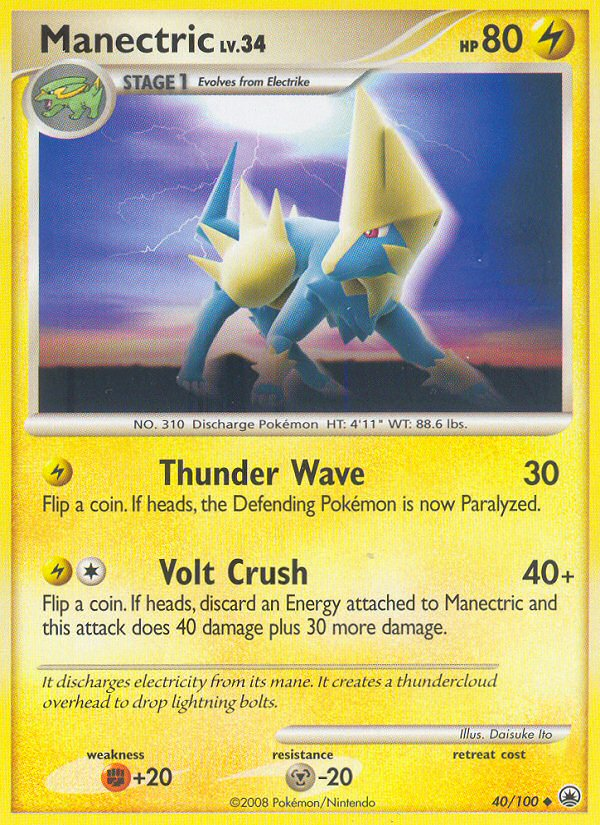 Manectric (40/100) [Diamond & Pearl: Majestic Dawn] Pokémon
