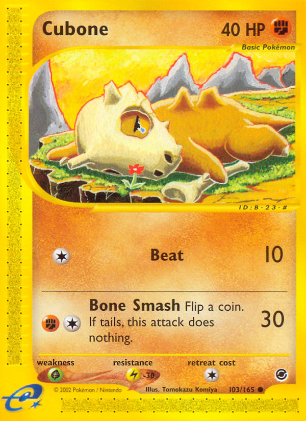 Cubone (103/165) [Expedition: Base Set] Pokémon