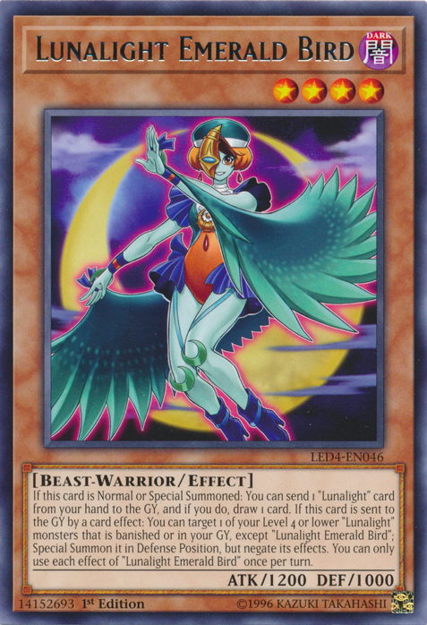 Lunalight Emerald Bird [LED4-EN046] Rare Yu-Gi-Oh!