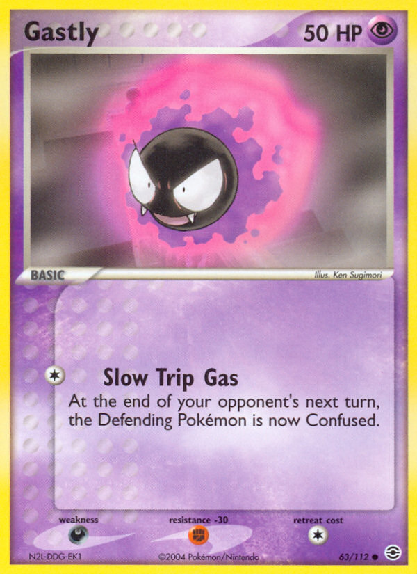 Gastly (63/112) [EX: FireRed & LeafGreen] Pokémon