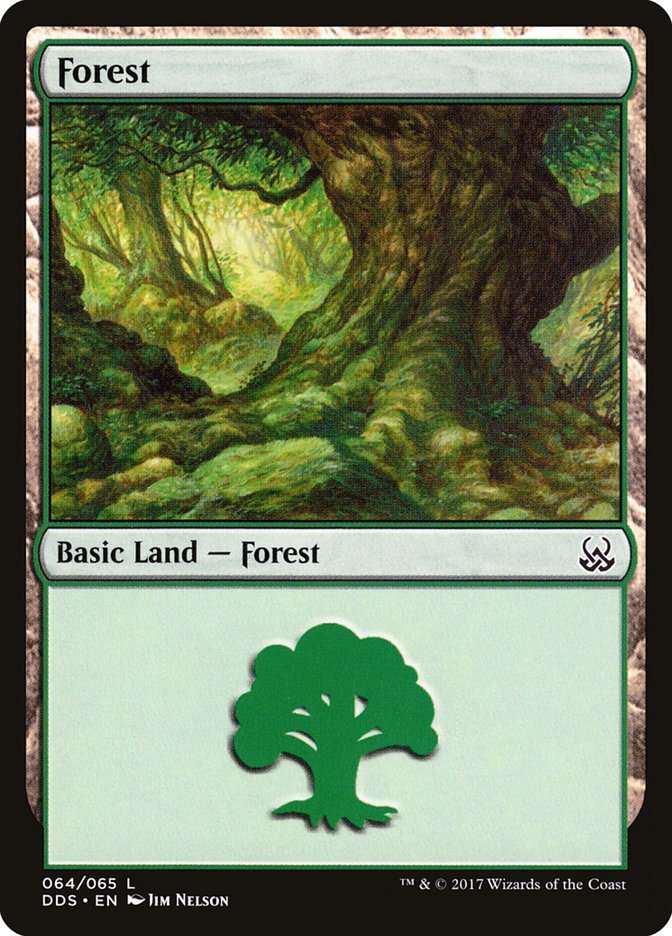 Forest (64) [Duel Decks: Mind vs. Might] Magic: The Gathering