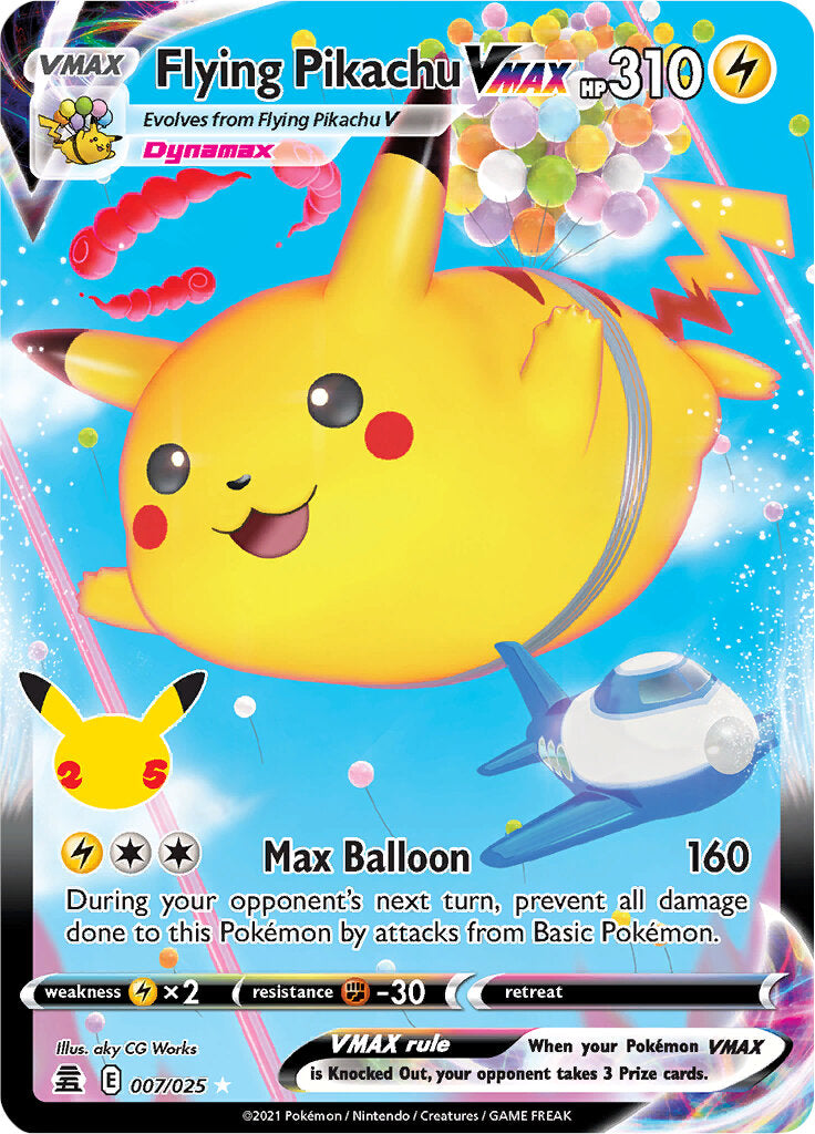 Flying Pikachu VMAX (007/025) [Celebrations: 25th Anniversary] Pokémon