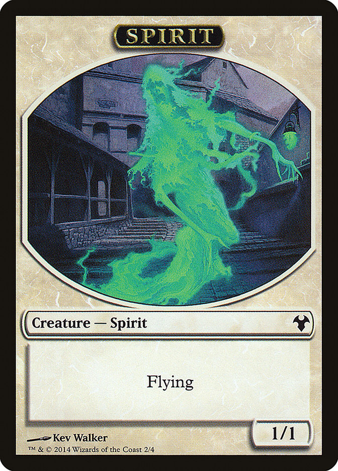 Soldier // Spirit Double-Sided Token [Modern Event Deck 2014 Tokens] Magic: The Gathering