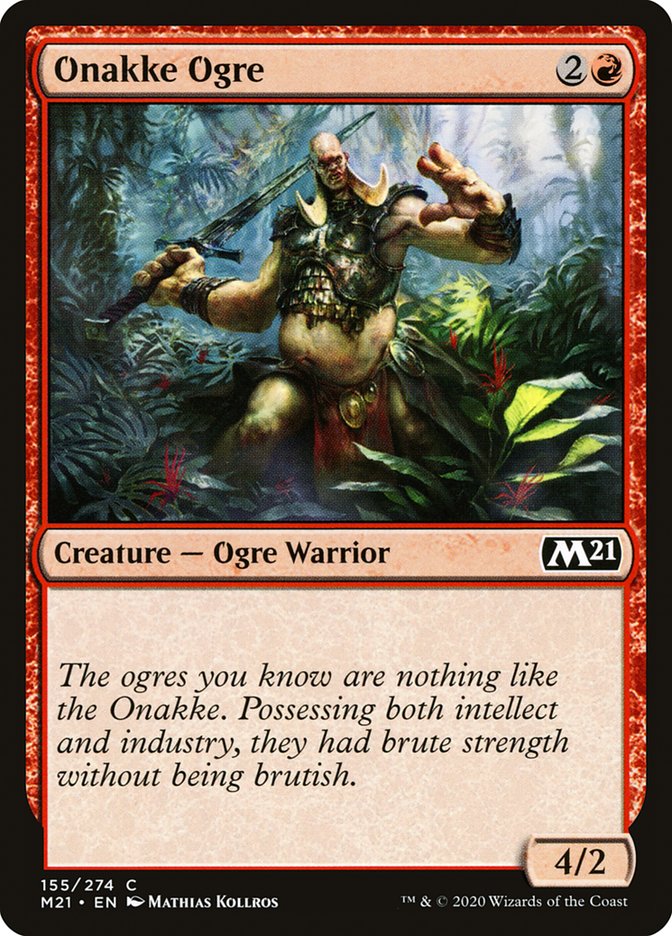 Onakke Ogre [Core Set 2021] Magic: The Gathering