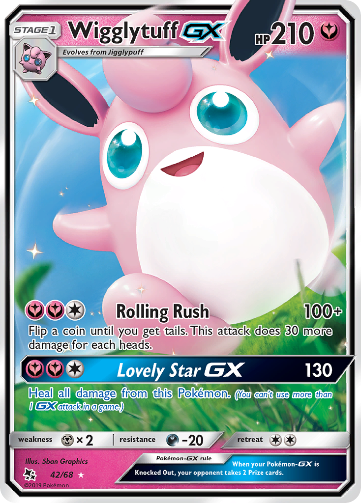 Wigglytuff GX (42/68) [Sun & Moon: Hidden Fates] Pokémon