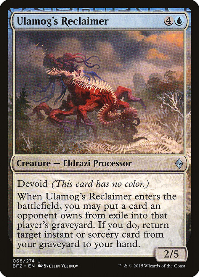 Ulamog's Reclaimer [Battle for Zendikar] Magic: The Gathering