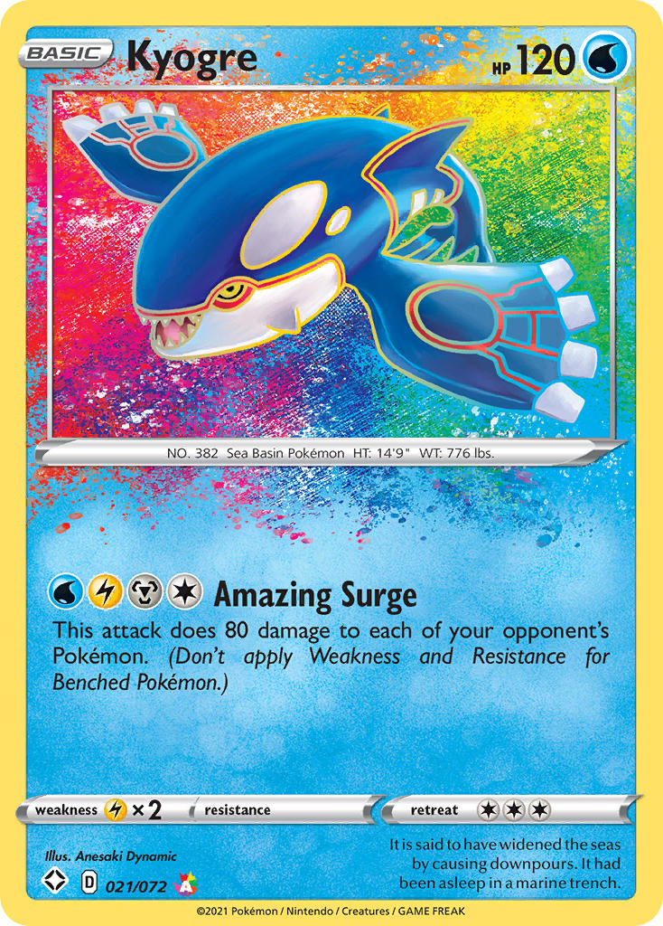 Kyogre (021/072) [Sword & Shield: Shining Fates] Pokémon