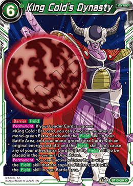 King Cold's Dynasty (Common) (BT13-084) [Supreme Rivalry] Dragon Ball Super