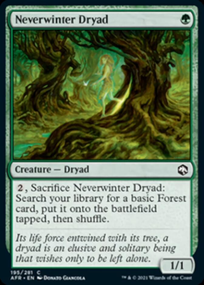 Neverwinter Dryad [Dungeons & Dragons: Adventures in the Forgotten Realms] Magic: The Gathering