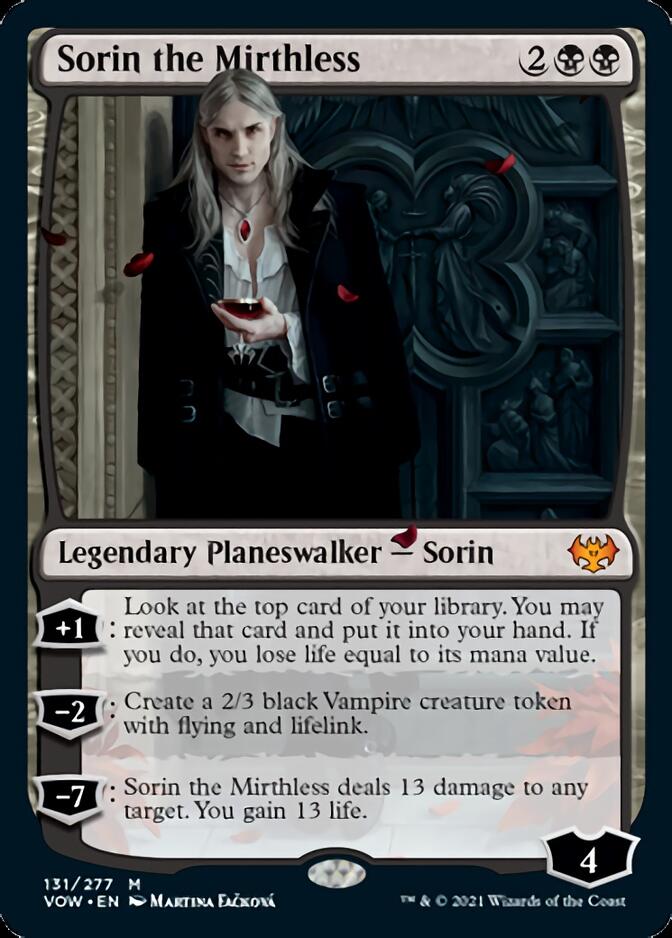 Sorin the Mirthless [Innistrad: Crimson Vow] Magic: The Gathering