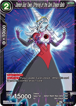 Demon God Towa, Offering of the Dark Dragon Balls (Common) (BT13-139) [Supreme Rivalry] Dragon Ball Super