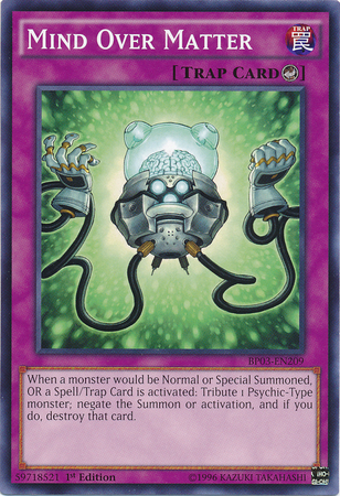 Mind Over Matter [BP03-EN209] Common Yu-Gi-Oh!