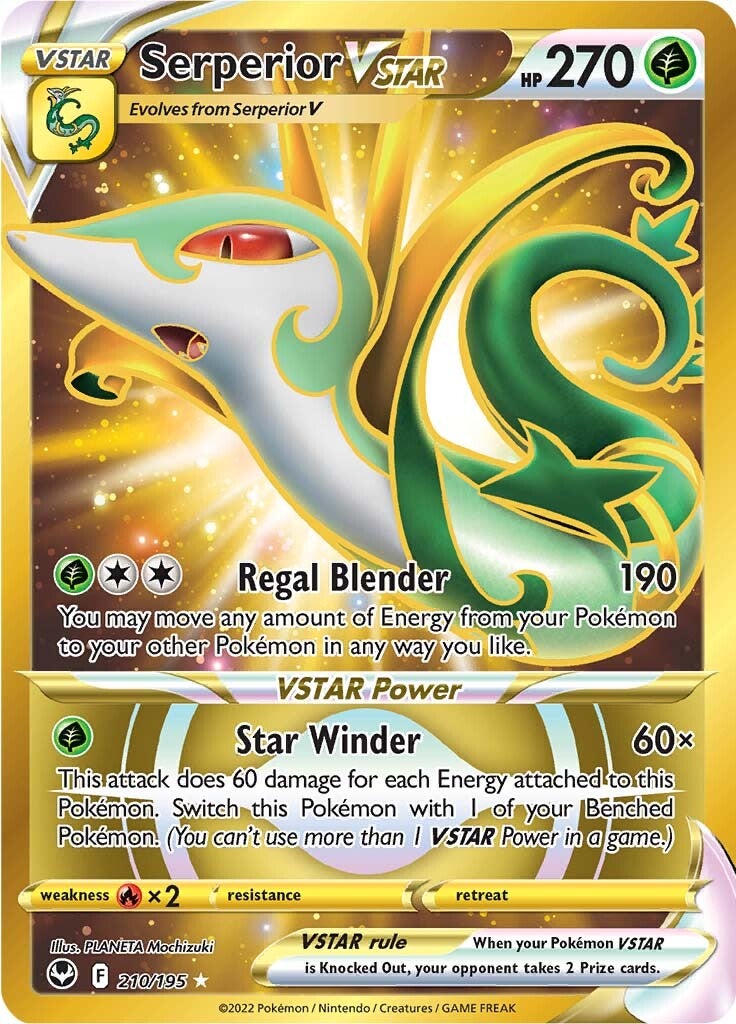 Serperior VSTAR (210/195) [Sword & Shield: Silver Tempest] Pokémon