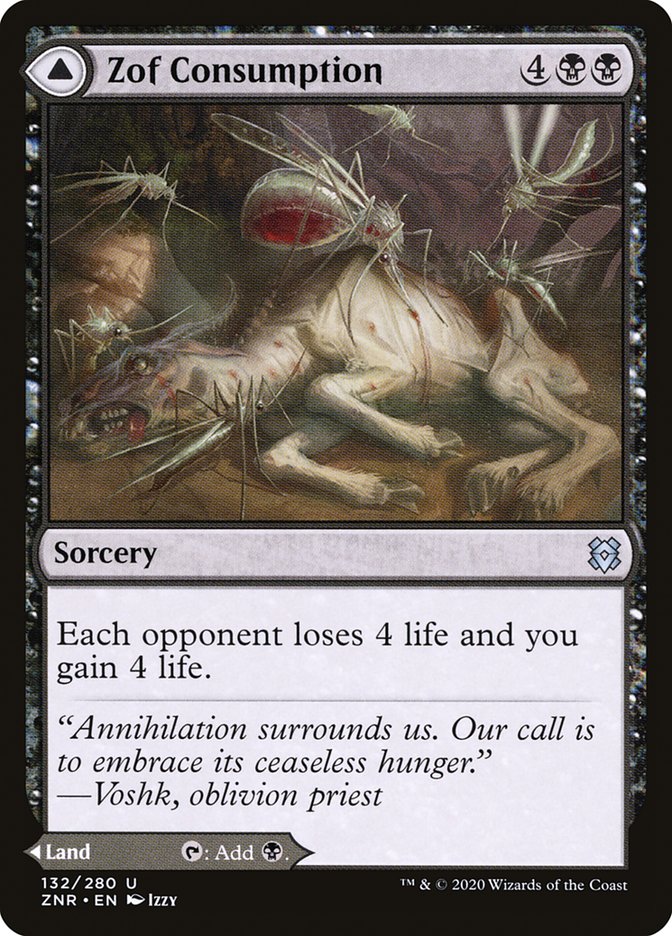 Zof Consumption // Zof Bloodbog [Zendikar Rising] Magic: The Gathering